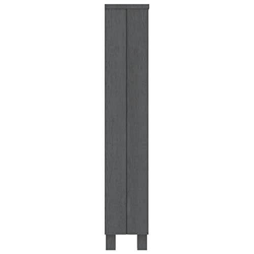 Light Gray Solid Wood Pine Media Cabinet H544863