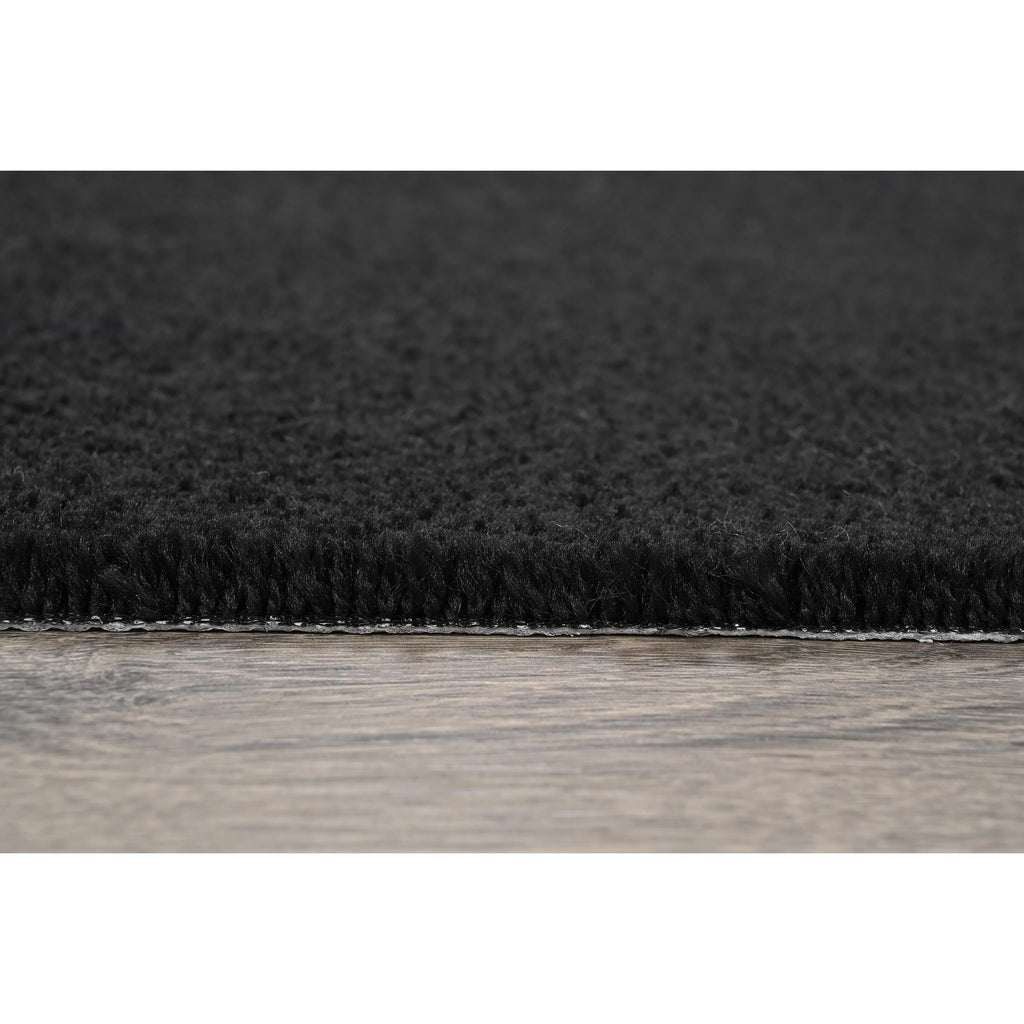 Black 6 ft. x 9 ft. Bathroom Carpet B675