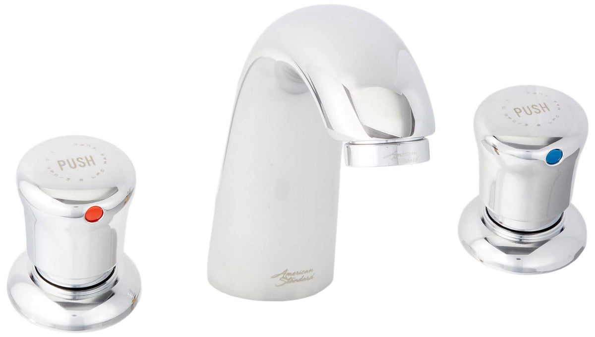 Polished Chrome Metering Widespread Faucet H6482