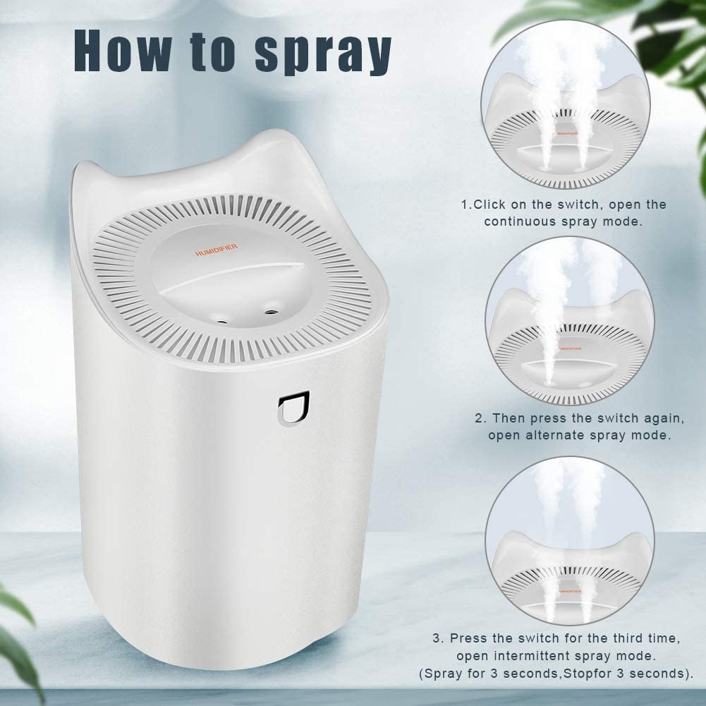 3L Cool Mist Humidifier with 2 Nozzle I340811
