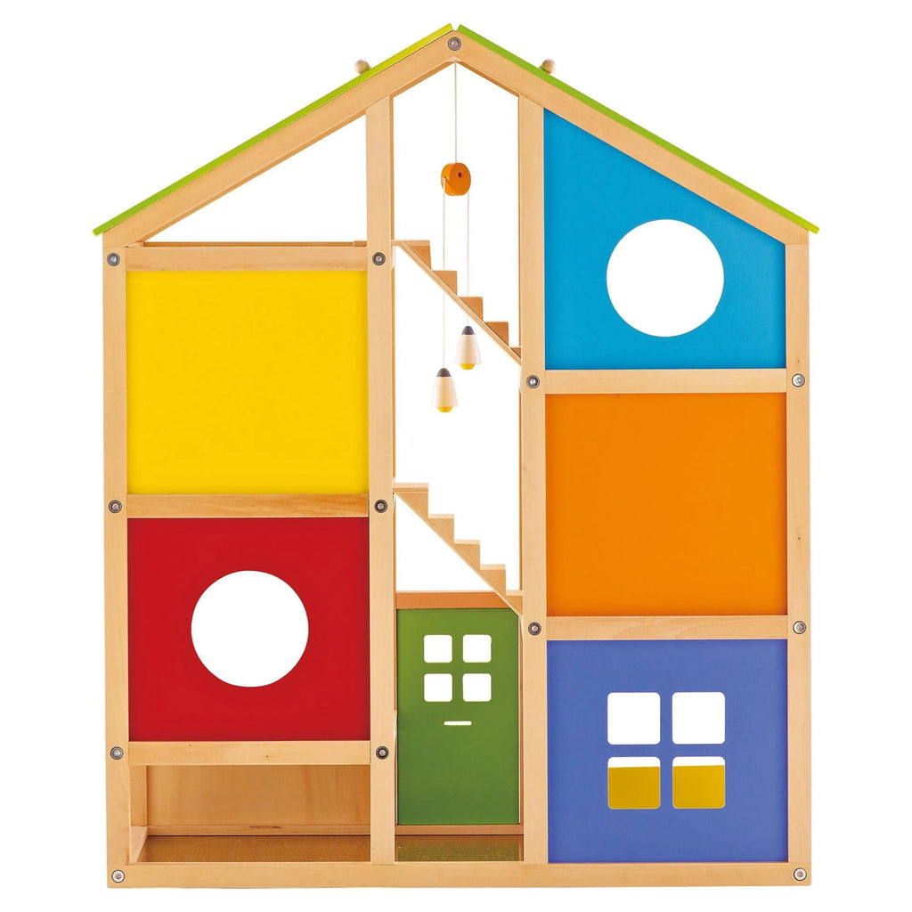 Wooden Furnished Dollhouse Playset A314
