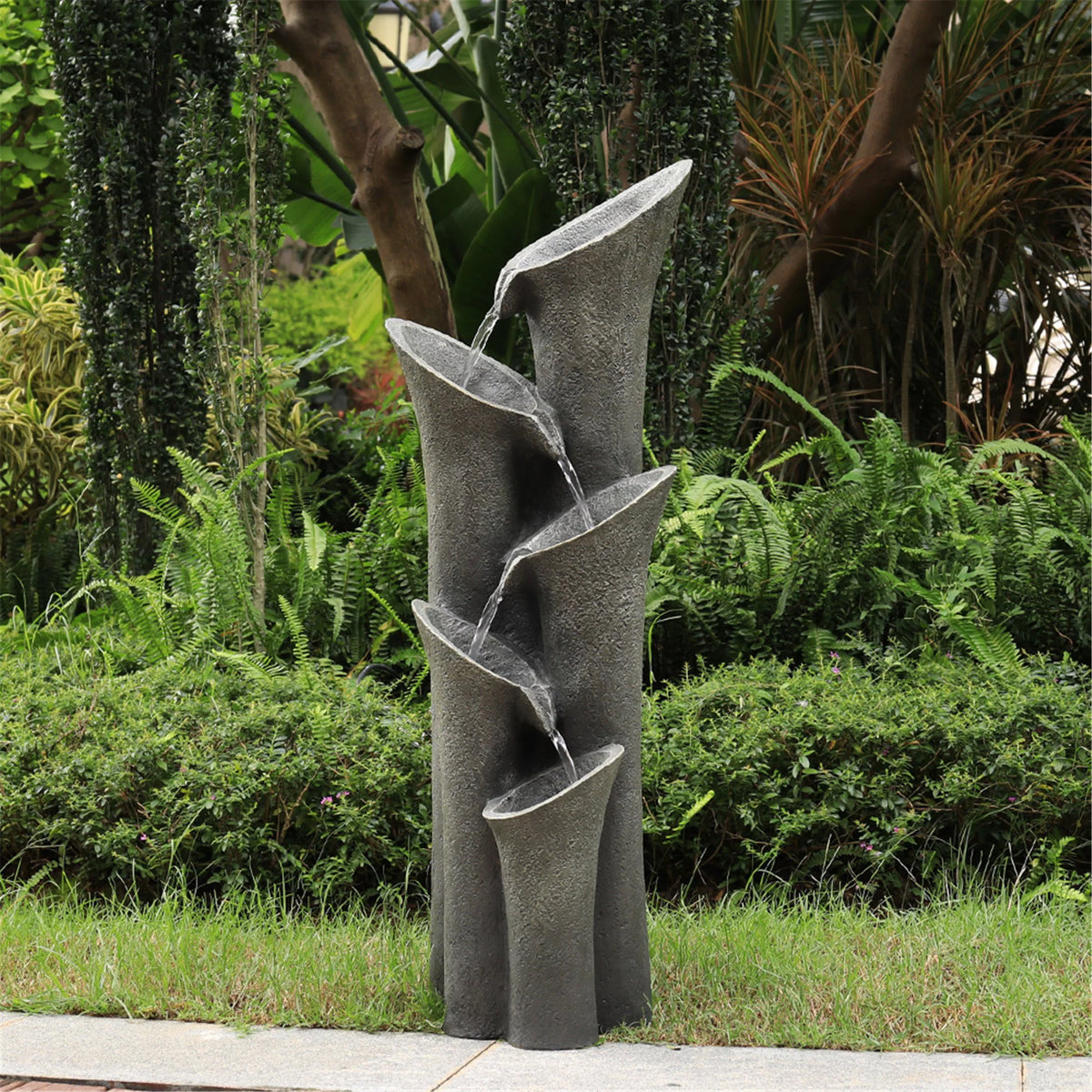 Resin Fountain with LED Light Y714