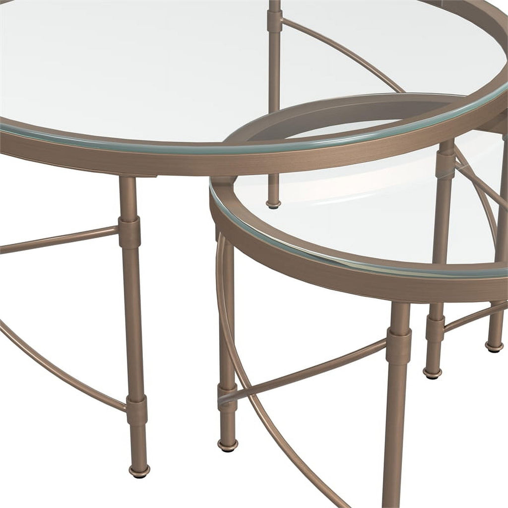Antique Gold Round Cocktail Table P40148