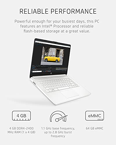 14-inch Laptop, Intel Celeron N4020, 4 GB RAM, 64 GB Storage, Windows 11 Home Y329306