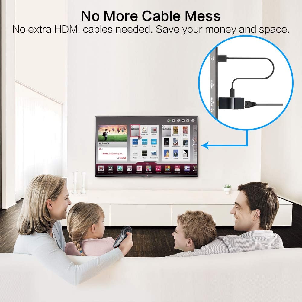 Mini 4K HDMI Extender Over Single CAT5e/CAT6 Cable with IR Remote H89321