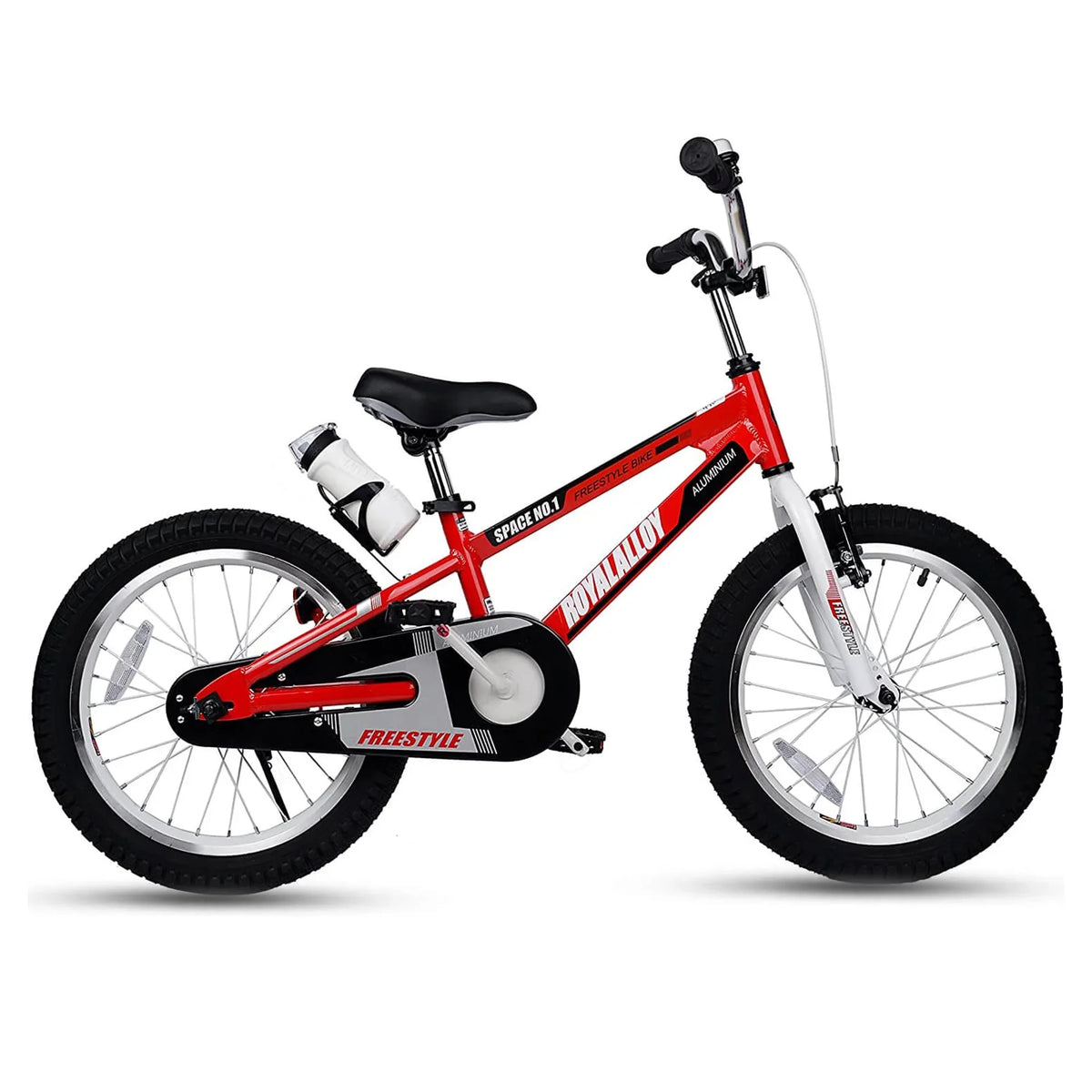 Black Kids Bike with Kickstand & Bottle W13485