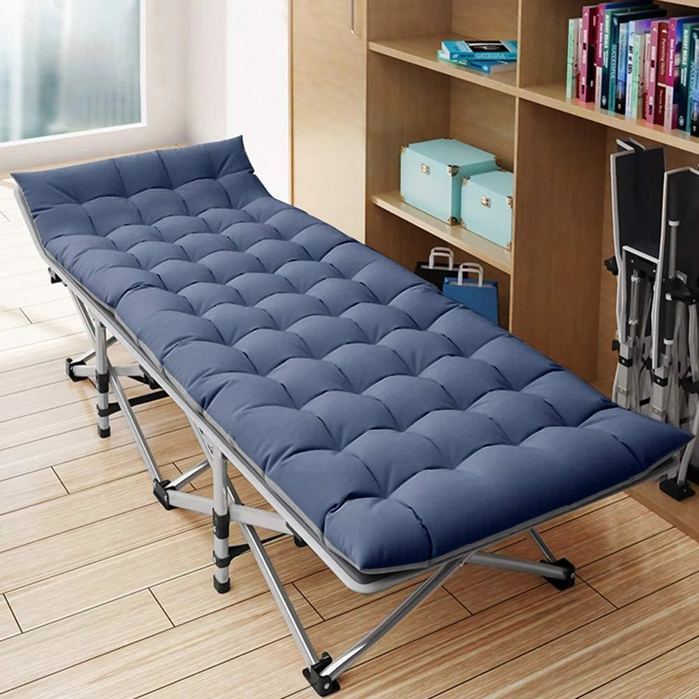 Folding Camping Cots with 2 Sided Mattress and Carry Bag L981