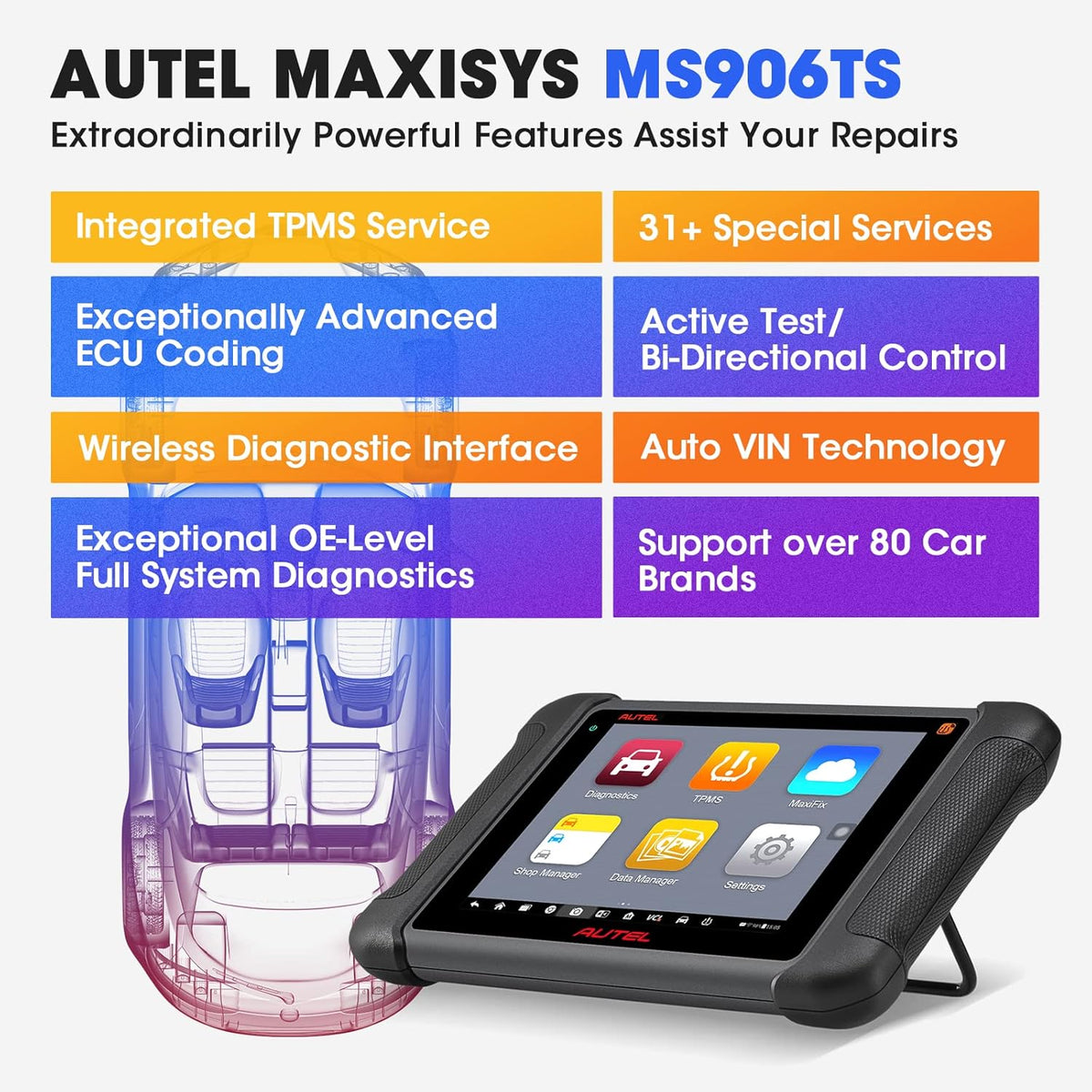 Autel MaxiPRO MP808TS Scanner with TPMS Service O150108