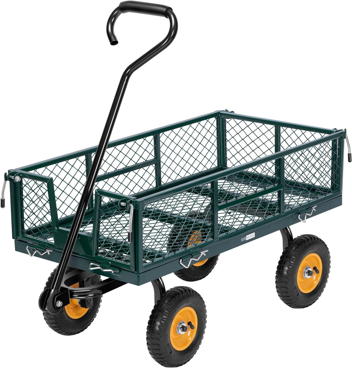 Heavy Duty Mesh Steel Garden Cart with Removable Sides L93285