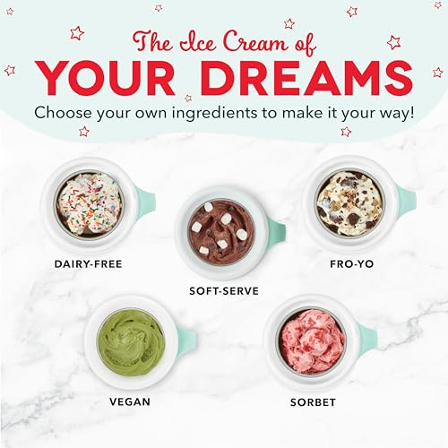 Aqua Ice Cream Maker Machine with 2 Bowls D7753