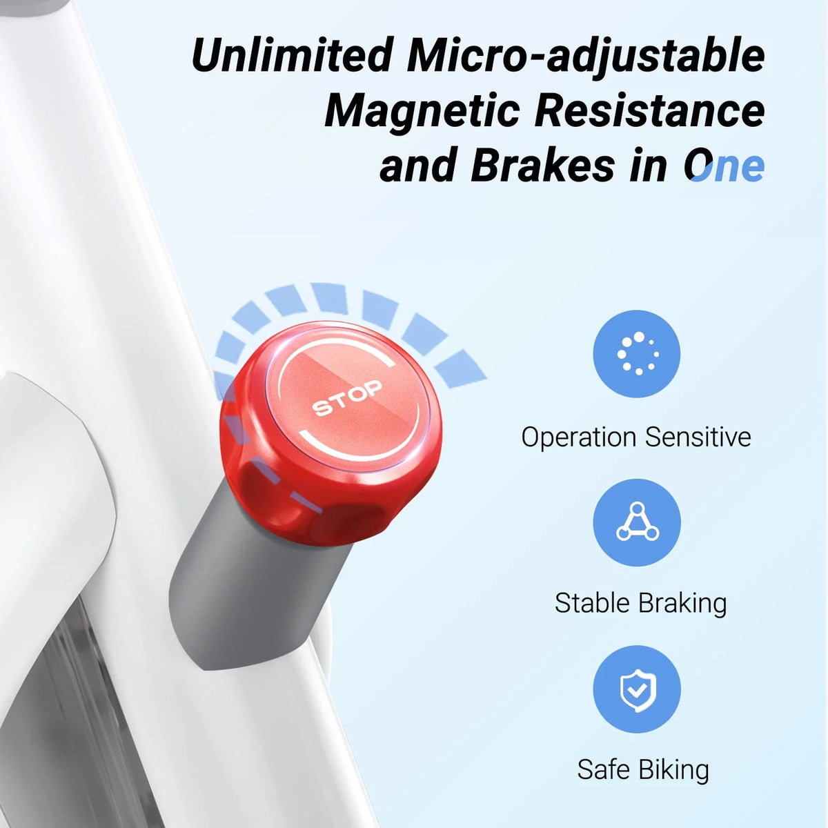 Stationary Exercise Bike Magnetic Bluetooth D9148