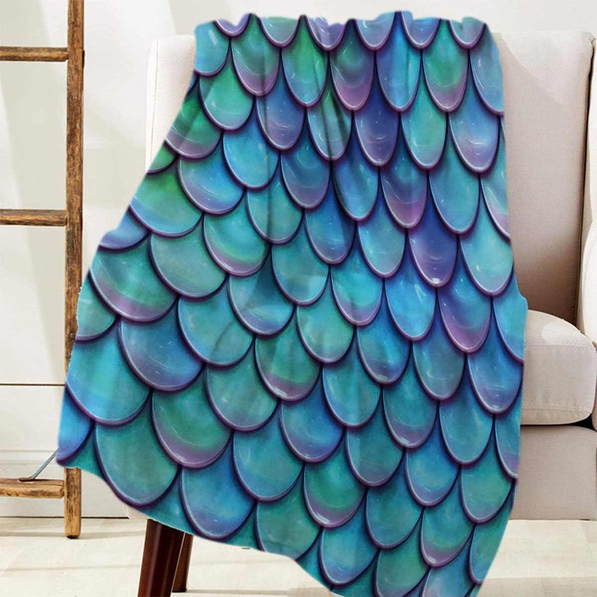 Flannel Fleece 50 x 80 inch Geometric Throw Blanket Q43289