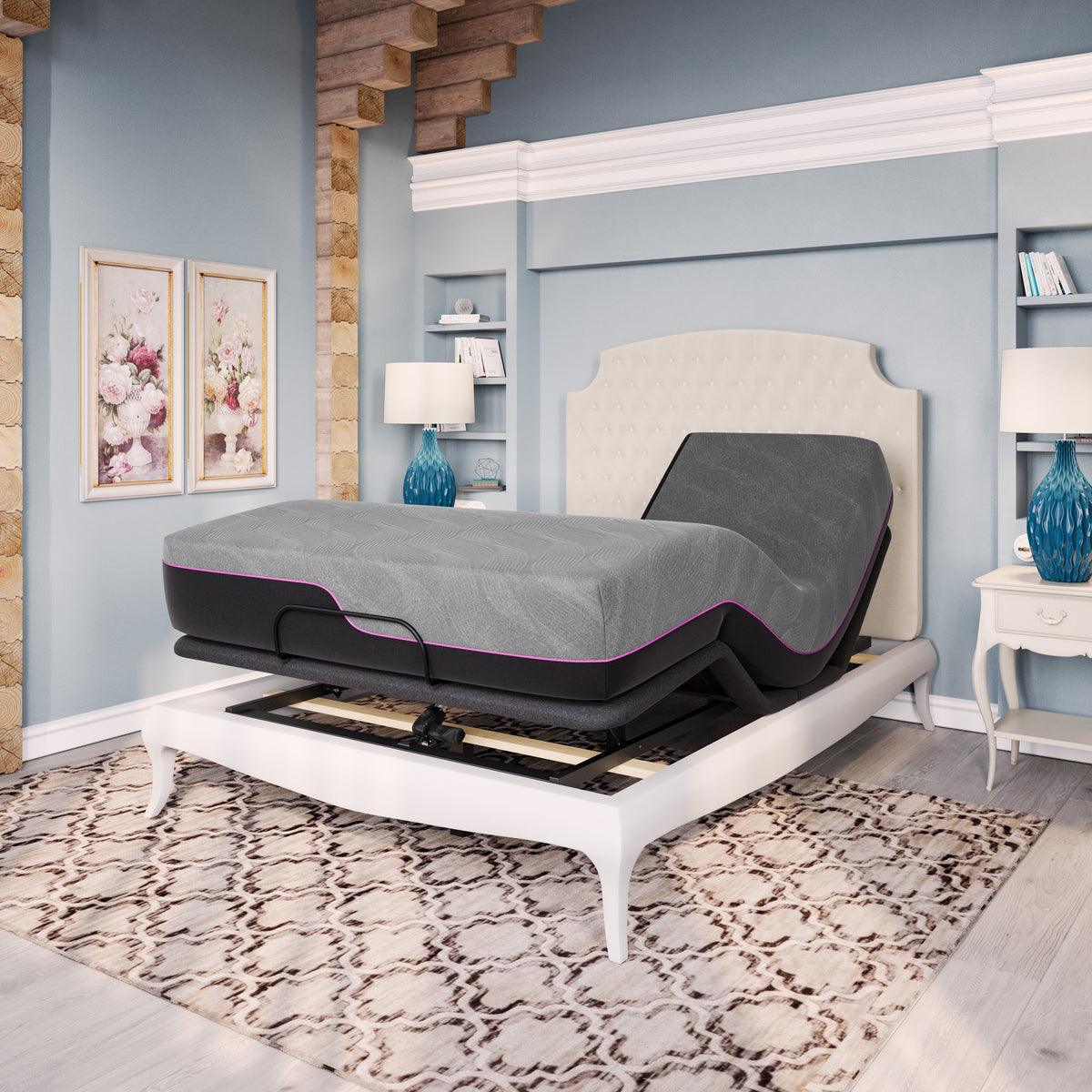Queen Size Memory Foam Mattress and Adjustable Base Z140755
