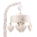 Pink Gold Hearts Musical Mobile Toy H13702