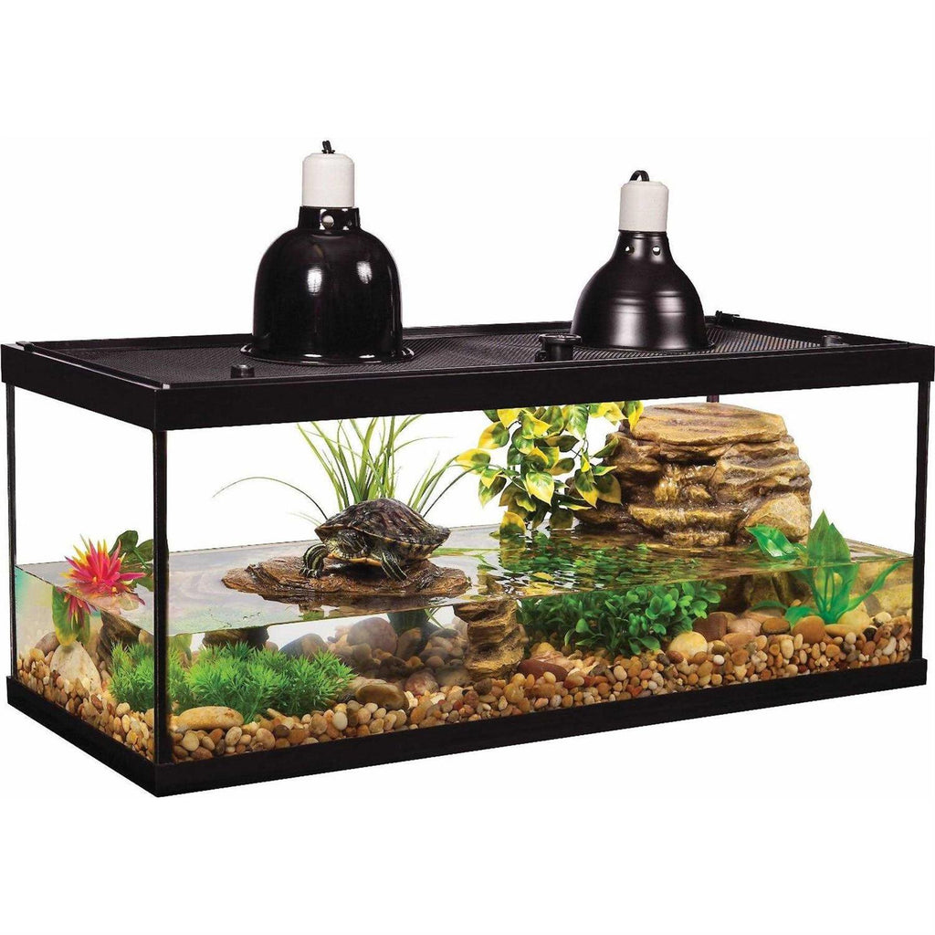 20 Gallons Aquatic Turtle Kit with Filter And Heating Lamps X71456