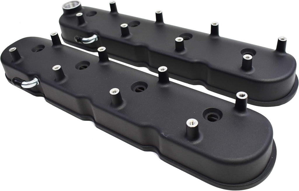 Black Cast Aluminum Valve Covers with Coil Mounts T673057