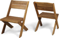 Acacia Wood Chairs Set of 2 V868899