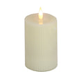 Ivory Warm White LED Flameless Candle with Remote N707475