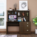 Computer Desk with Drawers & Bookshelf K84112