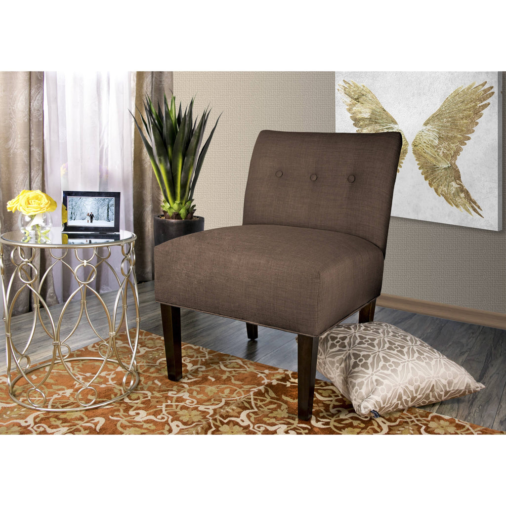 Grey Button Tufted Accent Chair L2000