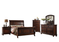 Cherry Veneer 6pc Cal King Size Bedroom Furniture Set G434