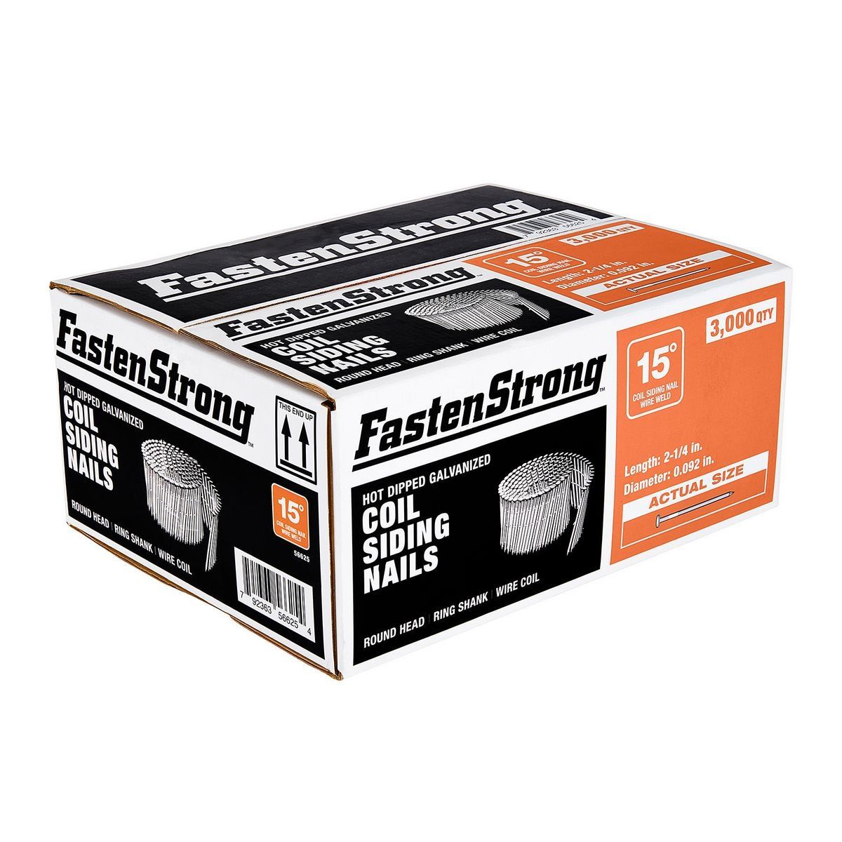2-1/4 in. Galvanized Coil Siding Nails, 3000-Pack Y874
