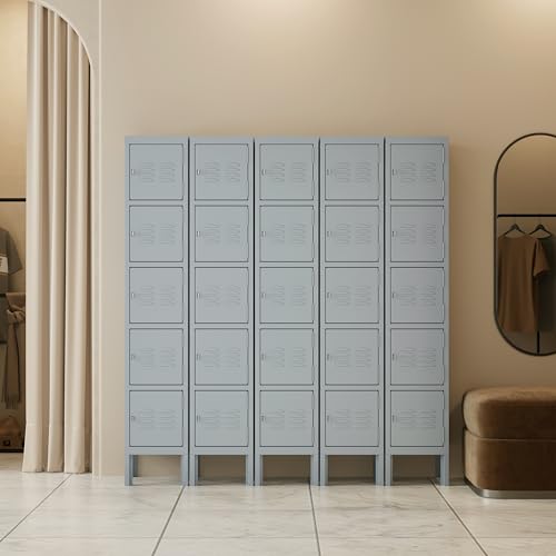 66" Tall Steel Storage Locker with 3 Doors H4629