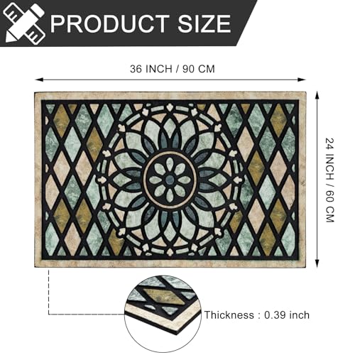 17x 30 Inch Non Slip Rubber Back Door Mat X22014
