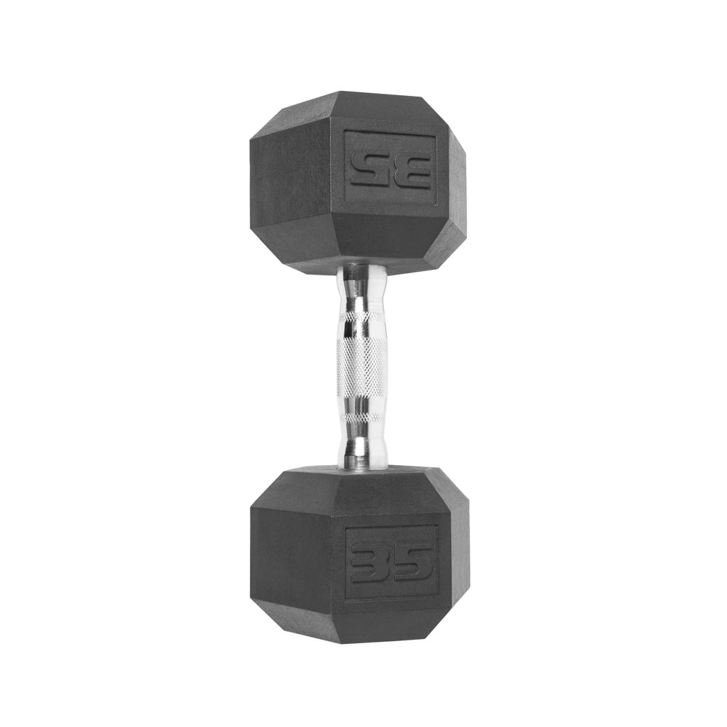 10lb Coated Rubber Hex Dumbbell Pair J30568