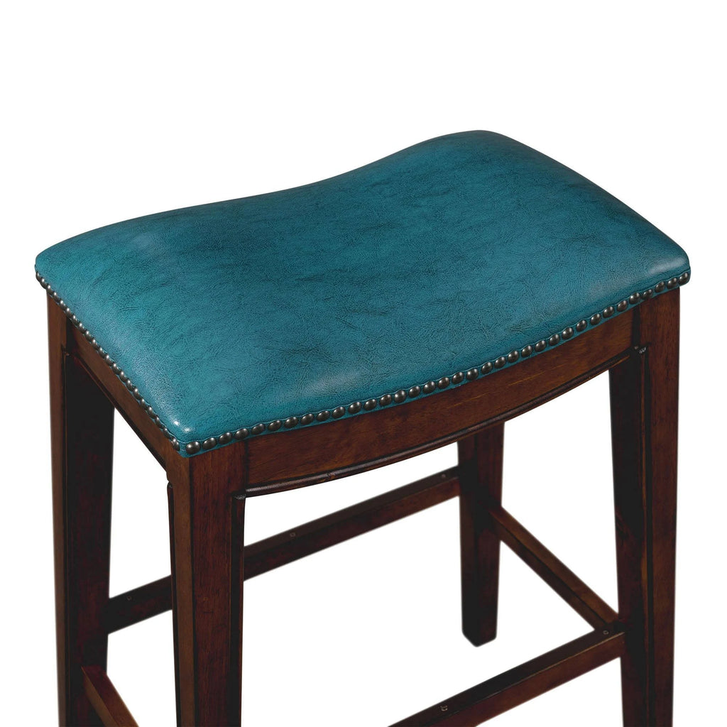 Blue Backless Bar Stool X12585