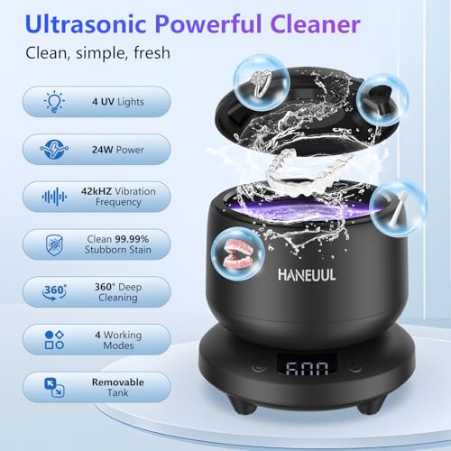 Ultrasonic Retainer Cleaner with 4 Modes (White) U5204