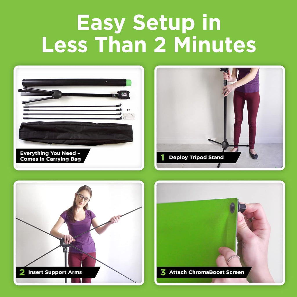Green Screen with Stand Portable Chroma Key Panel O506379