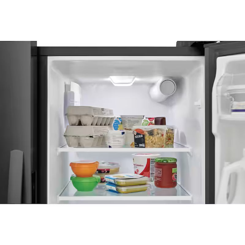 36 in. 25.6 cu. ft. Black Stainless Steel Side by Side Refrigerator P369