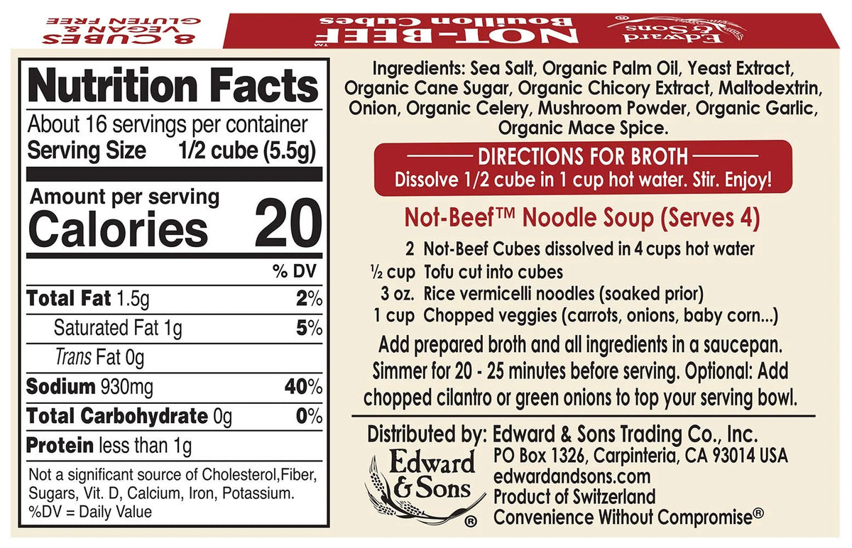 Bouillon Cubes 3.1 Ounce Pack of 12 B202918
