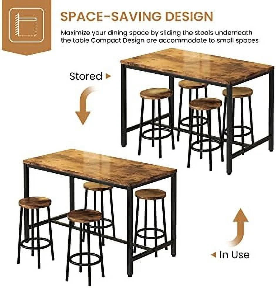 3 Pieces Dining Set Kitchen Table and Chairs for 2 White Beige Q68289