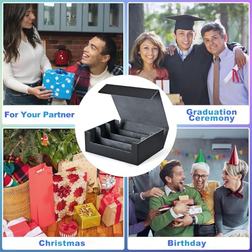 1800+ PU Leather Magnetic Card Storage Box Z756