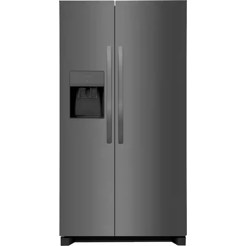 36 in. 25.6 cu. ft. Black Stainless Steel Side by Side Refrigerator P369