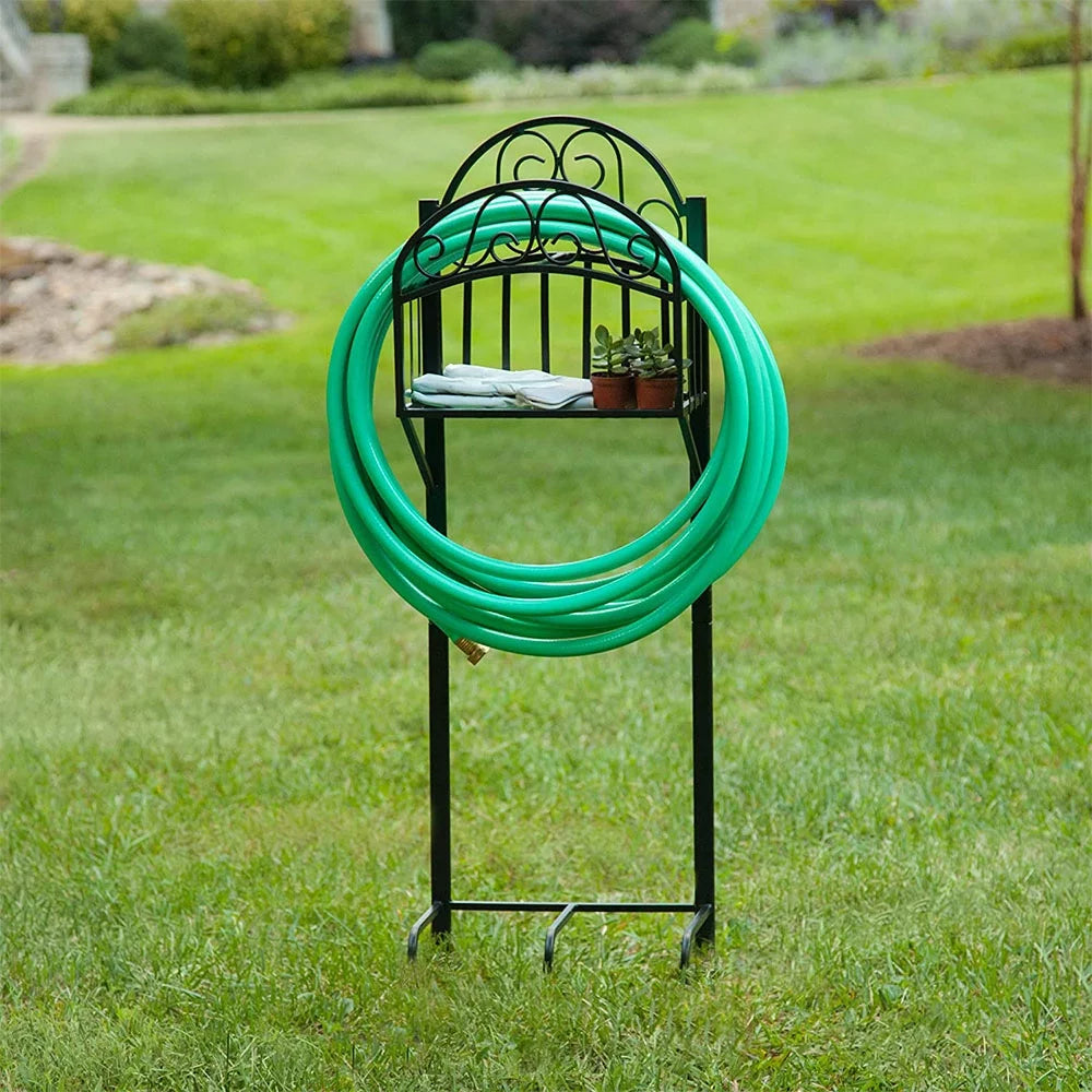 Steel Water Hose Stand with Storage H783909
