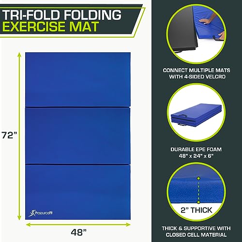 Tri-Fold Folding Exercise Mats 6 x 4-in X680898
