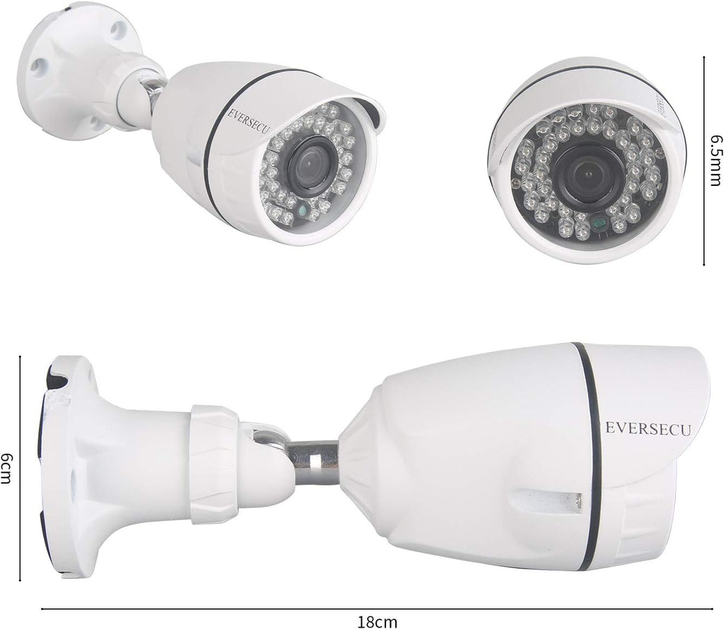 8 Channel Wired Security Camera System 1080P DVR with 8 Weatherproof Cameras X22530
