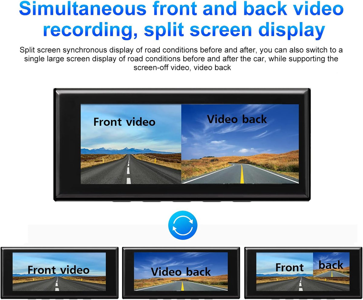 Dash Cam Front and Rear 2K Dual Dash Cam with 3.16 IPS Touchscreen M880639