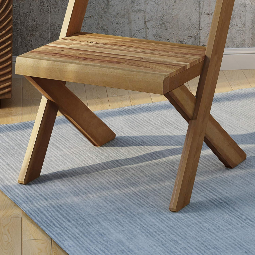 Acacia Wood Chairs Set of 2 V868899