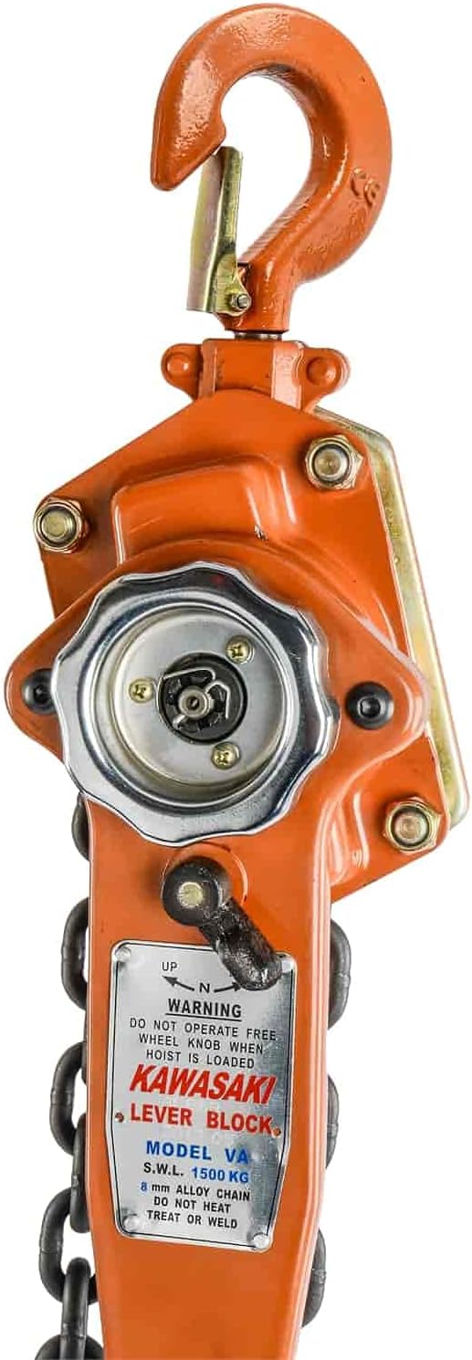Lever Chain Hoist 1.5-Ton Capacity, 5 ft. Lift N683