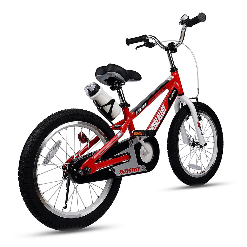 Black Kids Bike with Kickstand & Bottle W13485
