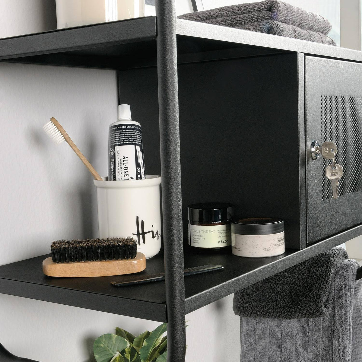 Black Wall Cabinet N542