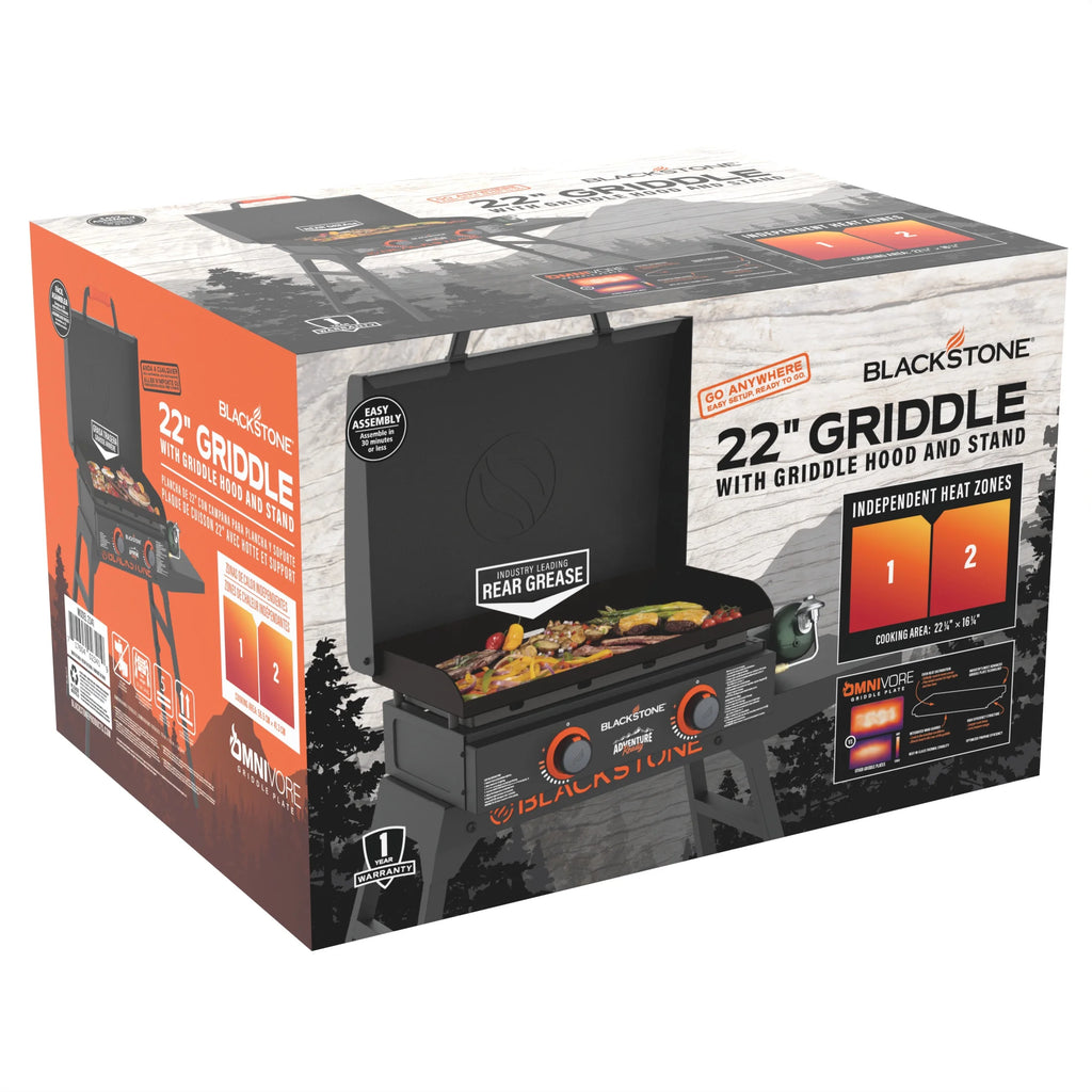22 Propane Griddle with Stand and Adapter Hose F53715