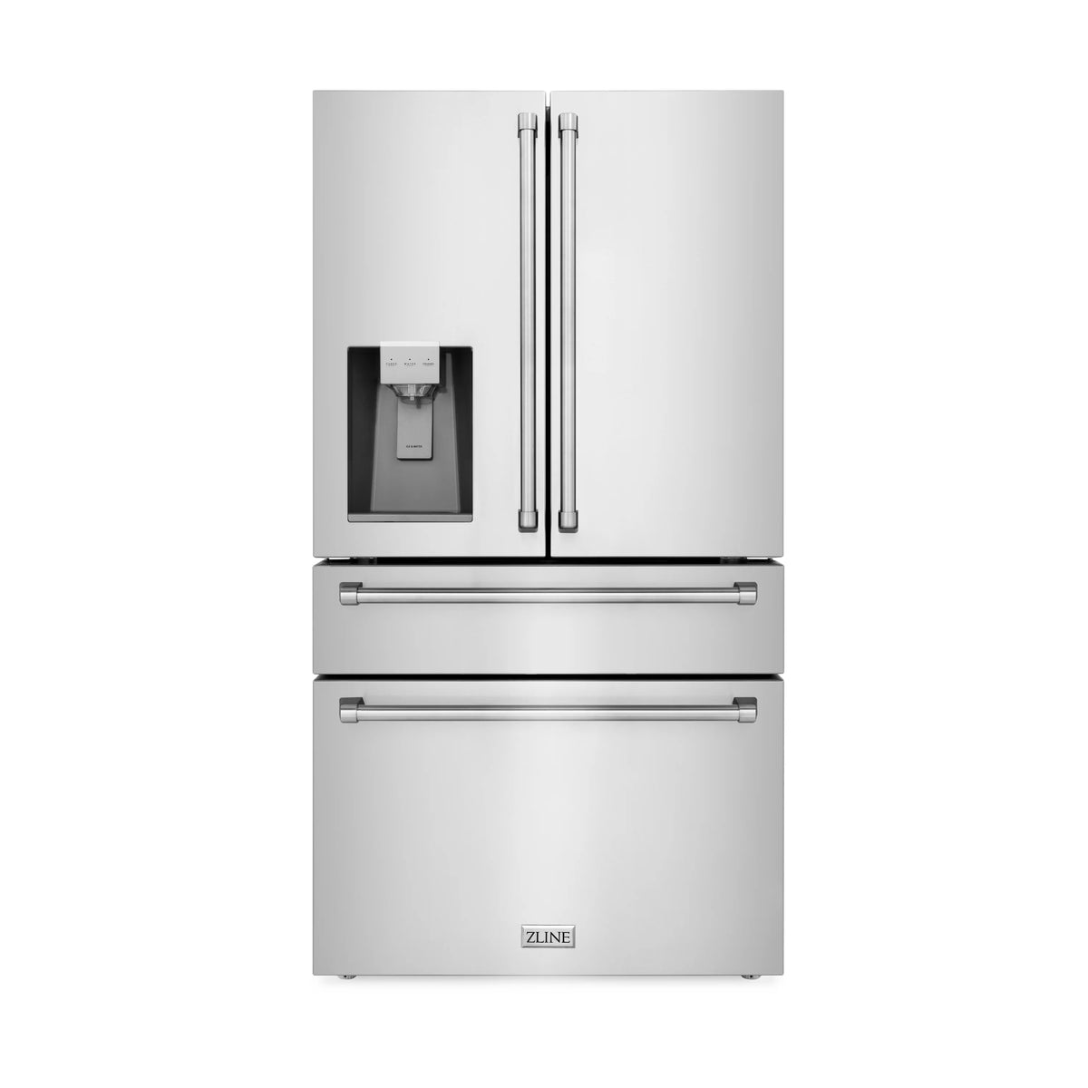 36 In. French Door Refrigerator with Water Dispenser, Ice Maker in Fingerprint Resistant Stainless Steel H975049