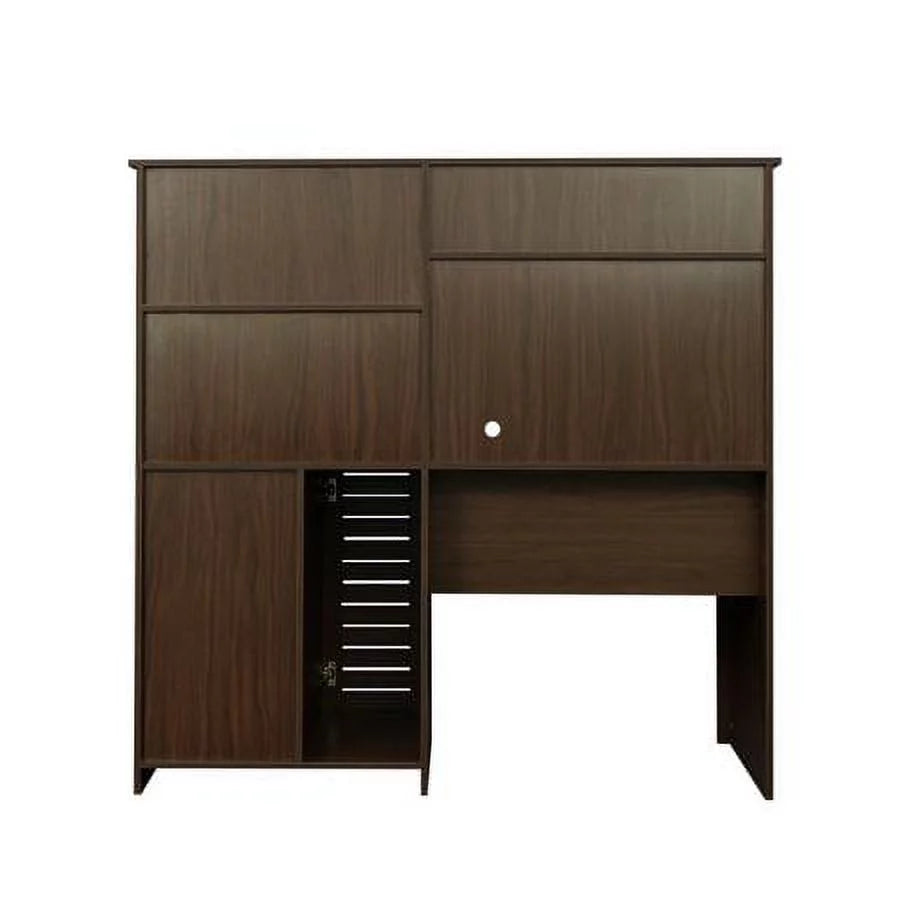 Computer Desk with Drawers & Bookshelf K84112