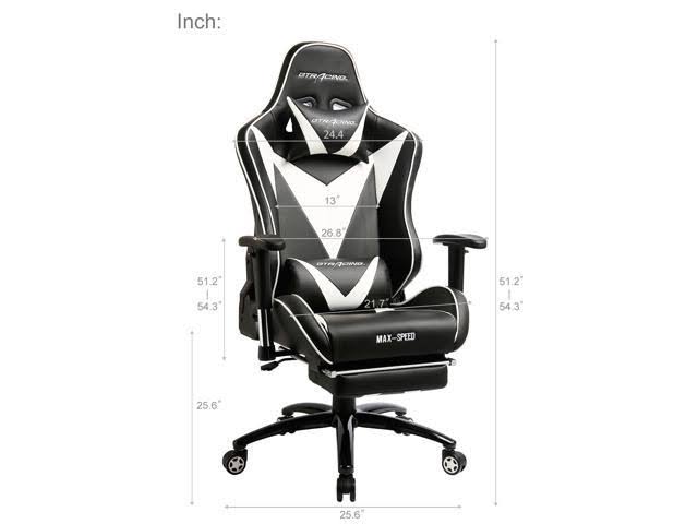 Gaming Chair with Footrest High Back Swivel F3291