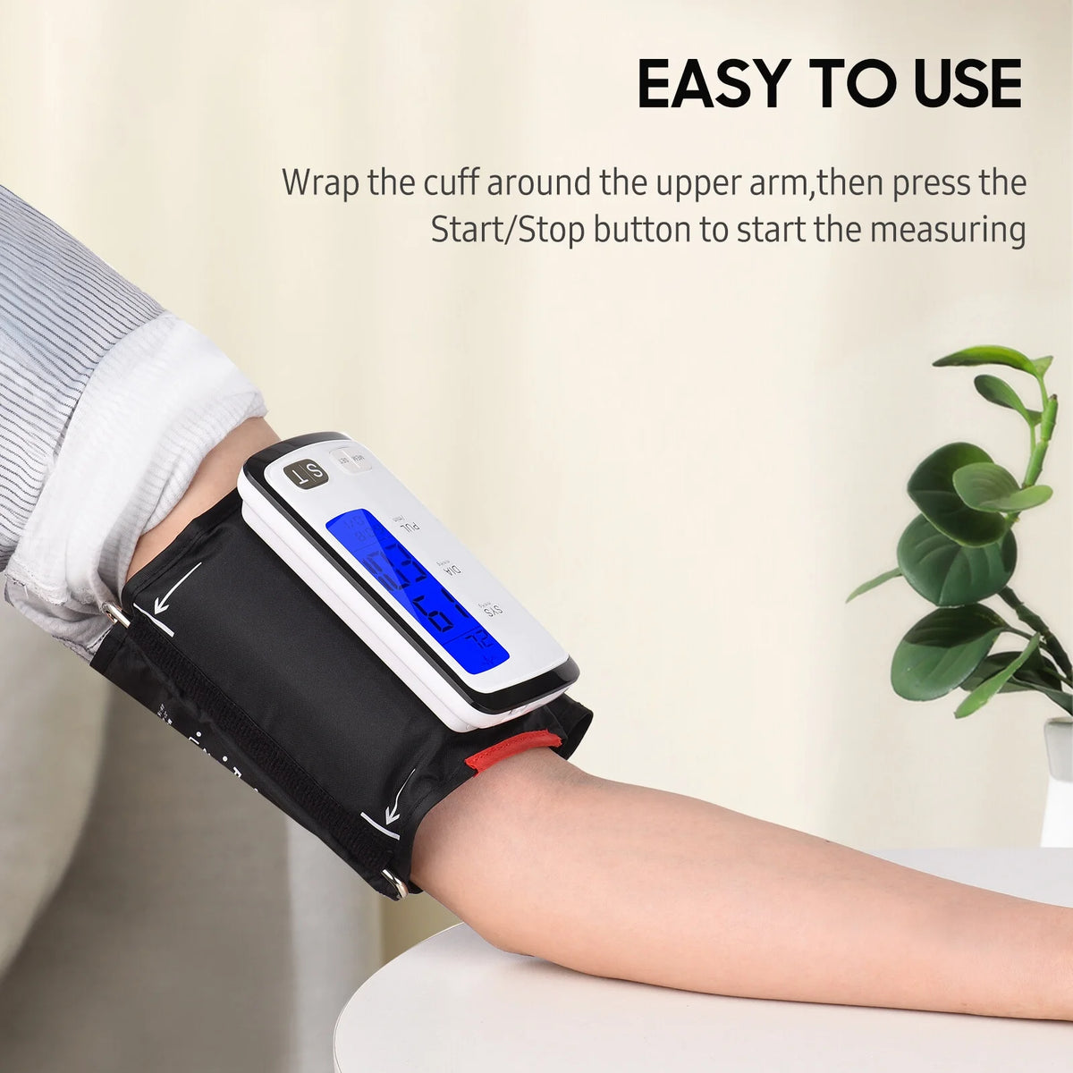 Automatic Upper Arm BP Cuff with 3.2-inch LCD Display J542519